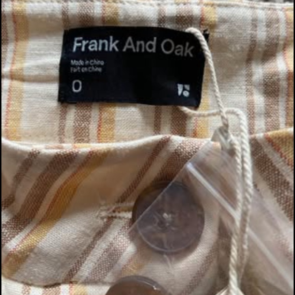 NWT Frank and Oak Shorts - striped